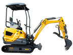 2026 TYPHON Terror XVII Pro 3800lbs Mini Excavator Kubota D902 Engine Side Swing