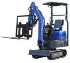 TERROR XI Mini Excavator Digger 13.5hp Gas B&amp;S EPA Engine with 13 Attachments