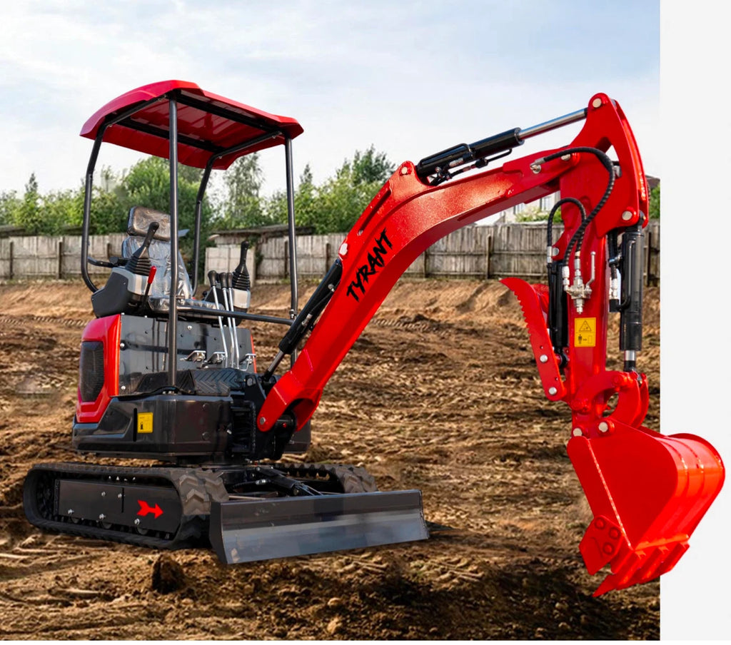 3800lbs Diesel Mini Excavator Kubota D902 Engine Side Swing w 12 attachments
