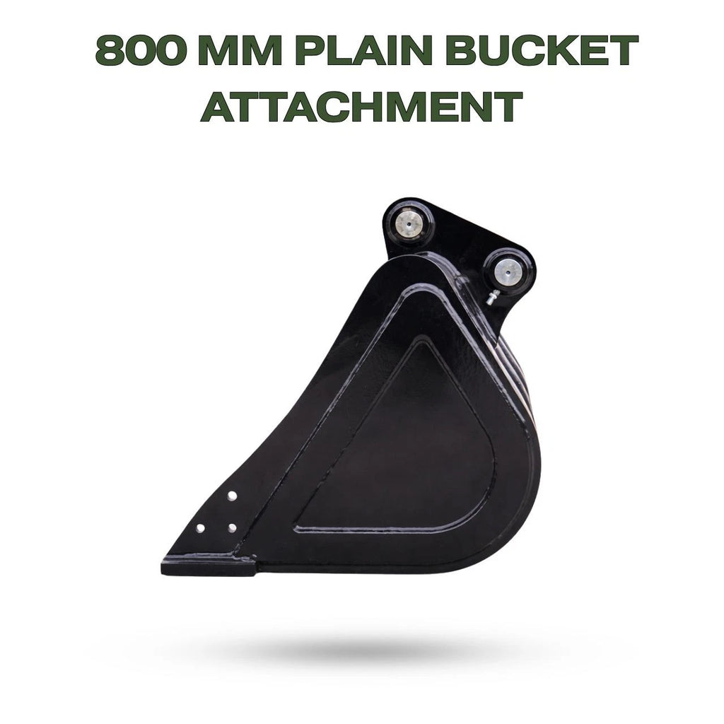 800mm Plain Bucket for TYPHON KUVUO 4.0 Mini Excavator | Heavy Duty Digging