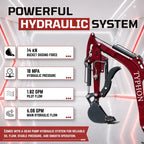 New TYPHON TERROR XVII PRO Mini Excavator 3800lb Kubota D902 Diesel w Boom Swing