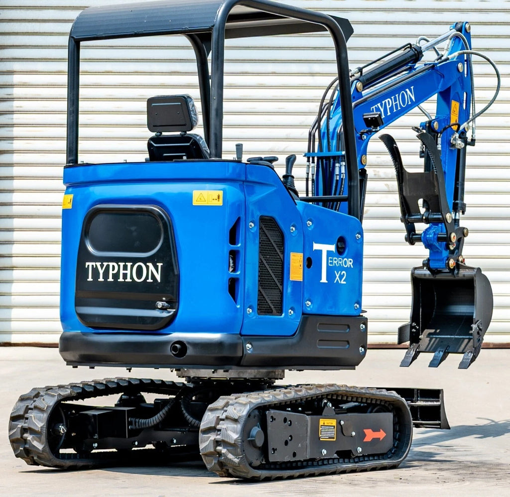 TYPHON TERROR X2 STORM Mini Excavator 2.5 Ton Diesel Kubota V1505 25HP Engine US