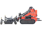 New 1,800lbs Mini SkidSteer Loader 23HP Gas EPA B&amp;S Engine Multiple Attachments