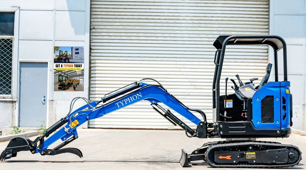 TYPHON TERROR X2 STORM Mini Excavator 2.5 Ton Diesel Kubota V1505 25HP Engine US