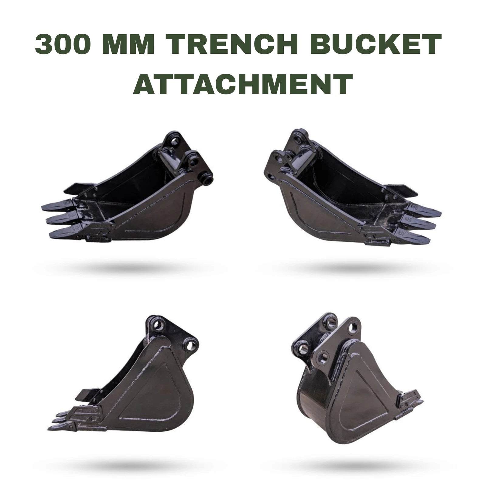300mm Trenching Bucket for TYPHON KUVUO 4.0 Mini Excavator | Heavy Duty Digging