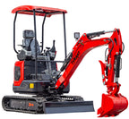 3800lbs Diesel Mini Excavator Kubota D902 Engine Side Swing w 12 attachments