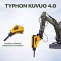 Hydraulic Breaker Hammer for TYPHON KUVUO 4.0 Mini Excavator | Concrete Rock