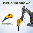 Hydraulic Breaker Hammer for TYPHON KUVUO 4.0 Mini Excavator | Concrete Rock