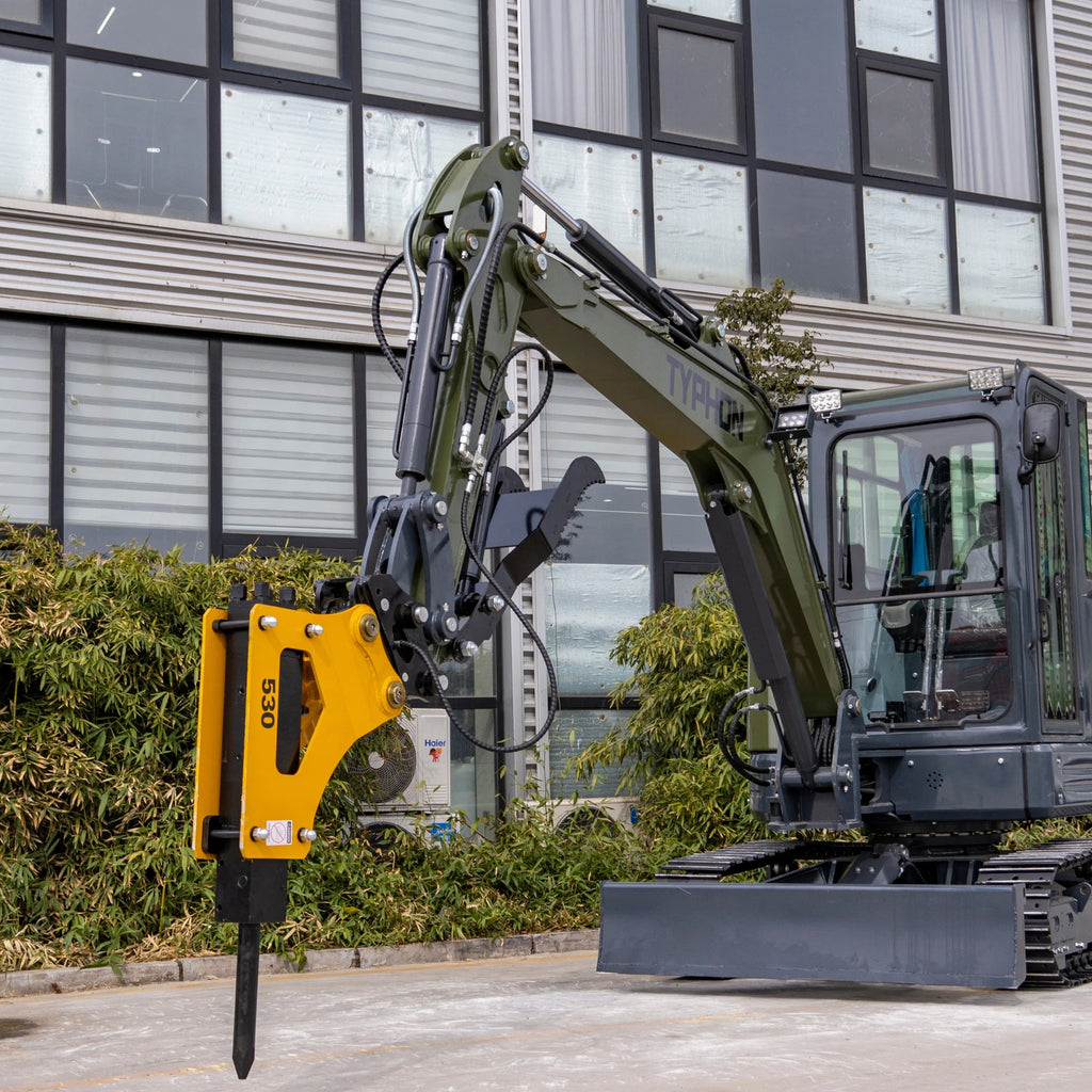 Hydraulic Breaker Hammer for TYPHON KUVUO 4.0 Mini Excavator | Concrete Rock
