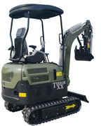 4000 lbs TERROR XX Mini Excavator EPA Kubota D902 Diesel Engine Side Swing New