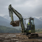 TYPHON KUVUO 4.0 Mini Excavator with Boom Swing Full Hydraulic Control AC/Heat