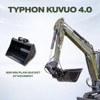 800mm Plain Bucket for TYPHON KUVUO 4.0 Mini Excavator | Heavy Duty Digging