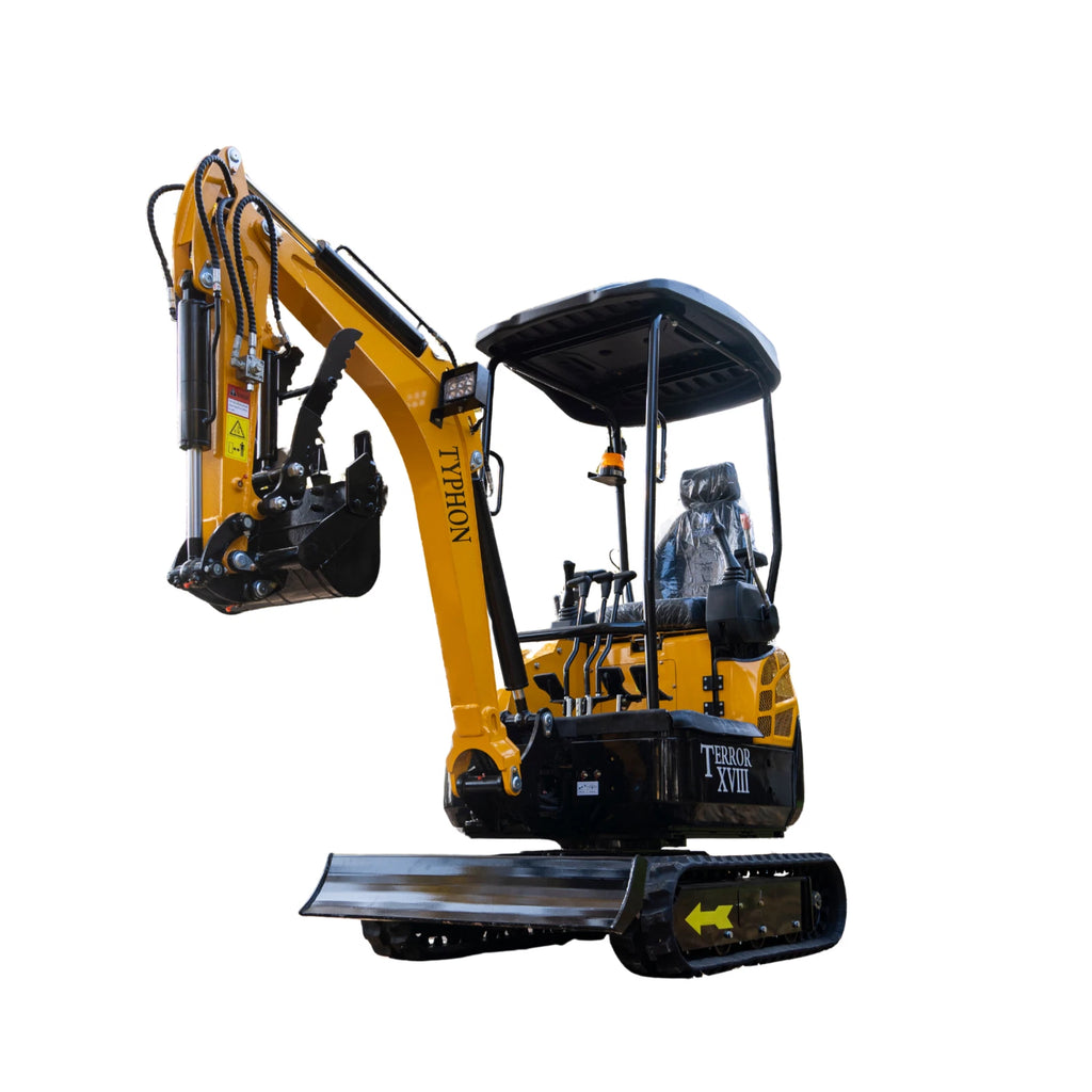 4,000 lbs Terror XVIII Mini Excavator, EPA KUBOTA D902 Engine Micro DIgger USA