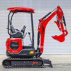 3800lbs Diesel Mini Excavator Kubota D902 Engine Side Swing w 12 attachments