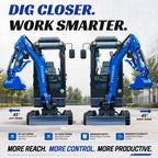 TERROR XIX Cab AC/Heater Mini Excavator Kubota D902 Retractable Tracks 13 Tools