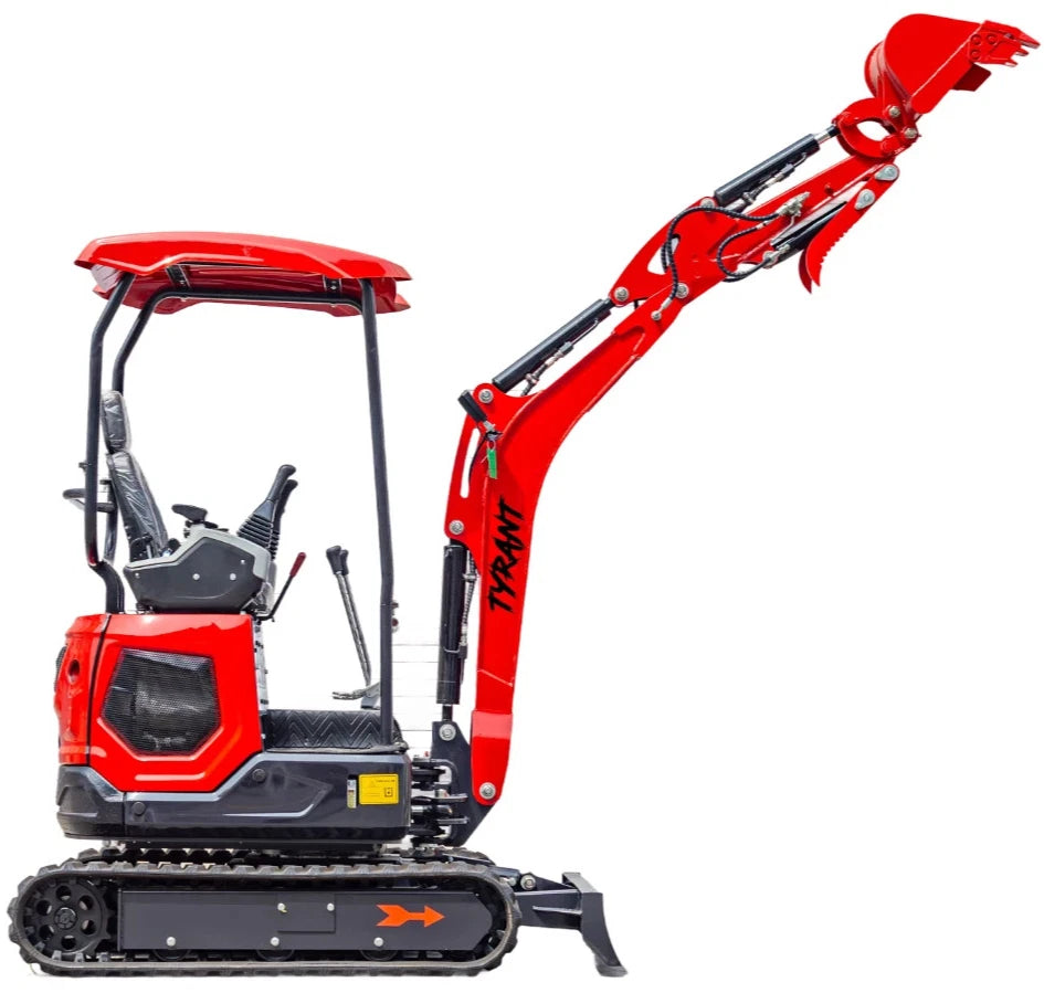 3800lbs Diesel Mini Excavator Kubota D902 Engine Side Swing w 12 attachments