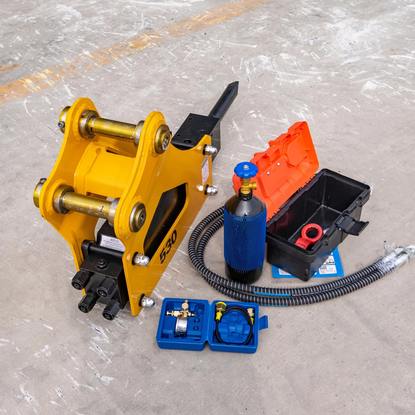 Hydraulic Breaker Hammer for TYPHON KUVUO 4.0 Mini Excavator | Concrete Rock
