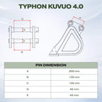 800mm Plain Bucket for TYPHON KUVUO 4.0 Mini Excavator | Heavy Duty Digging