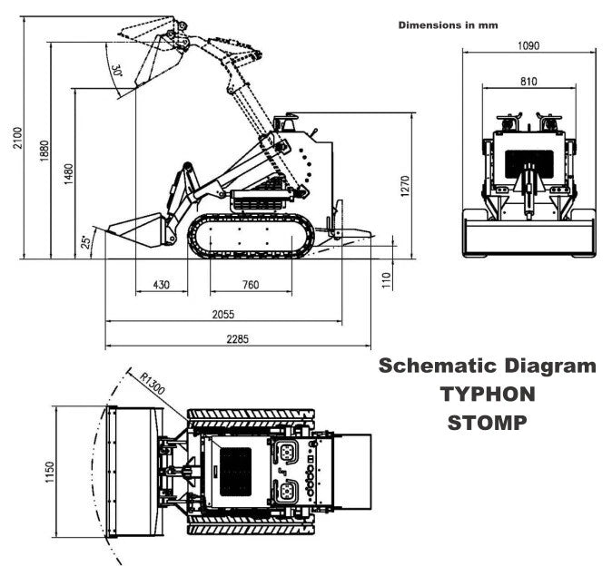 New 1,800lbs Mini SkidSteer Loader 23HP Gas EPA B&amp;S Engine Multiple Attachments