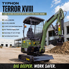 KUBOTA D902 Diesel 4,000 lbs TERROR XVIII Mini Hydraulic Excavator USA STOCK