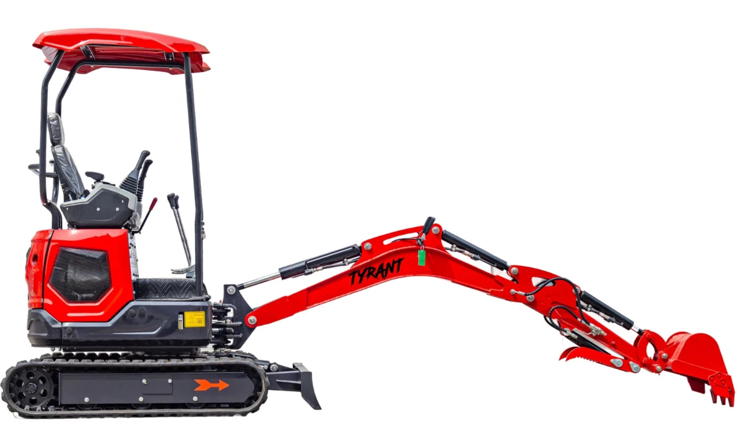 3800lbs Diesel Mini Excavator Kubota D902 Engine Side Swing w 12 attachments