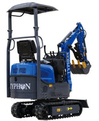 TERROR XI Mini Excavator Digger 13.5hp Gas B&amp;S EPA Engine with 13 Attachments
