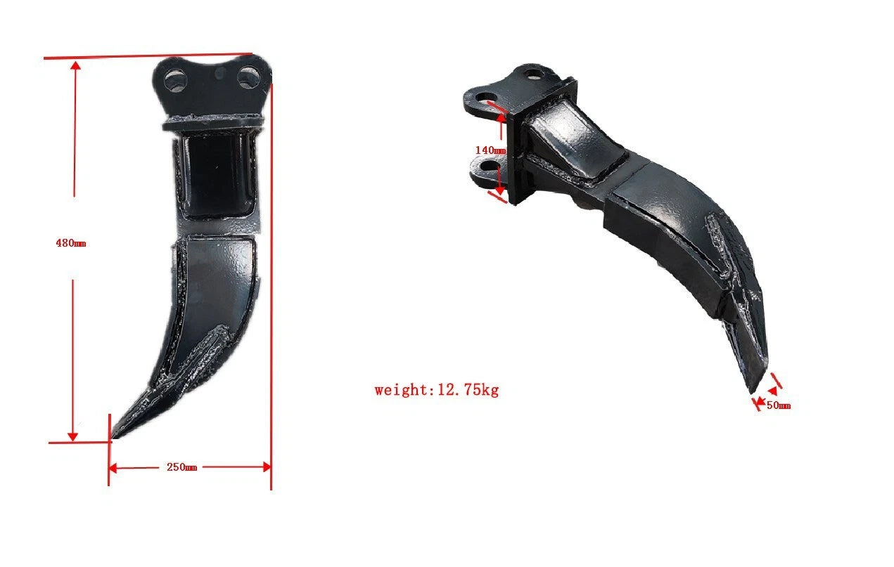 TYPHON Attachment Ripper Attachments Hooks for Mini Excavators Excavator
