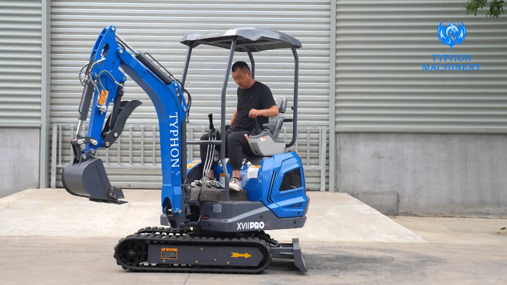 TYPHON TERROR XVII PRO 3800lb Mini Excavator Kubota D902 EPA Diesel Engine USA