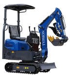 TERROR XI Mini Excavator Digger 13.5hp Gas B&amp;S EPA Engine with 13 Attachments