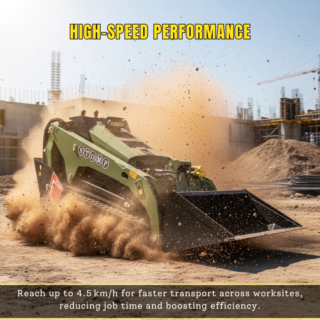 TYPHON Stomp V1000 Kubota D1105 Diesel 24.4hp Skid Steer Hydraulics Full Control