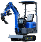 TERROR XI Mini Excavator Digger 13.5hp Gas B&amp;S EPA Engine with 13 Attachments