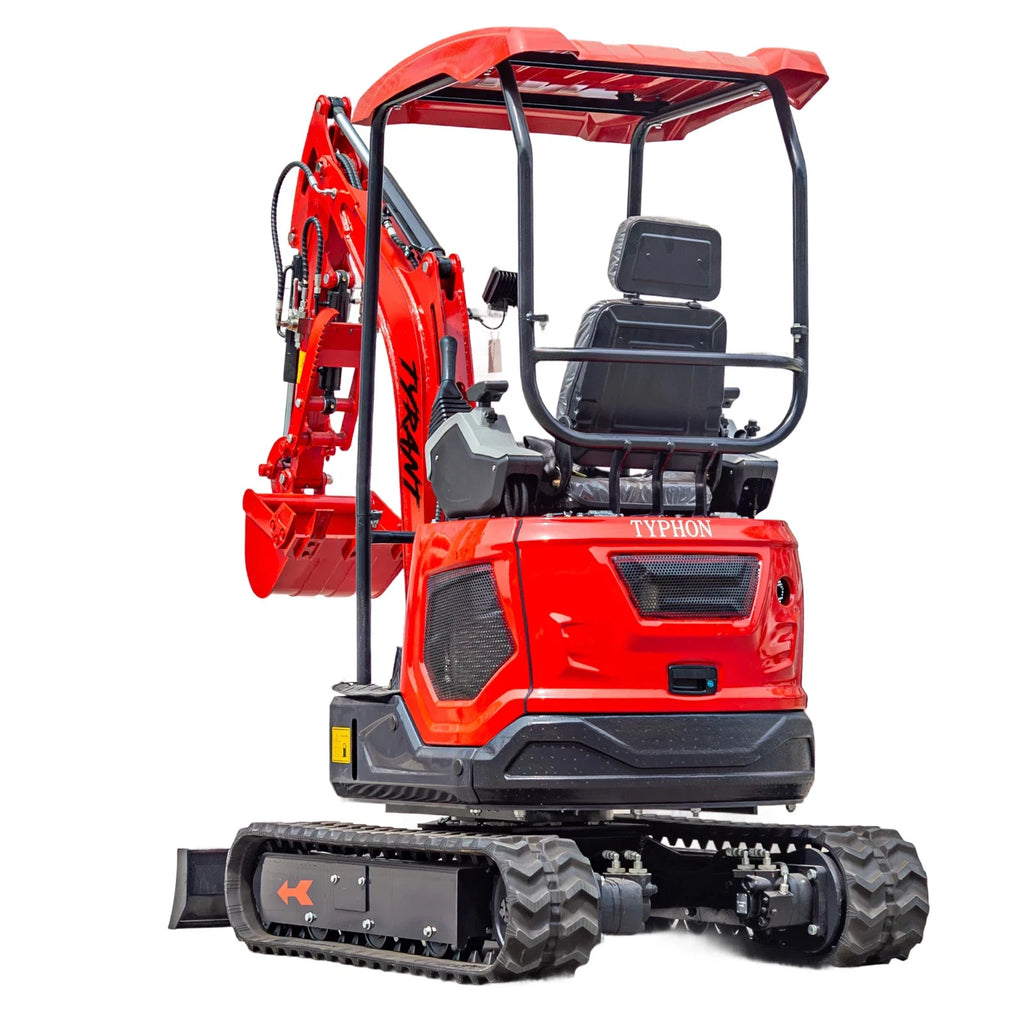 3800lbs Diesel Mini Excavator Kubota D902 Engine Side Swing w 12 attachments