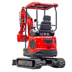 3800lbs Diesel Mini Excavator Kubota D902 Engine Side Swing w 12 attachments