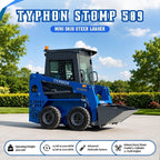 TYPHON STOMP 509 Wheel Skid Steer Loader 25HP Kubota D1105 w 1 Attachment Option