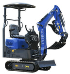 TERROR XI Mini Excavator Digger 13.5hp Gas B&amp;S EPA Engine with 13 Attachments