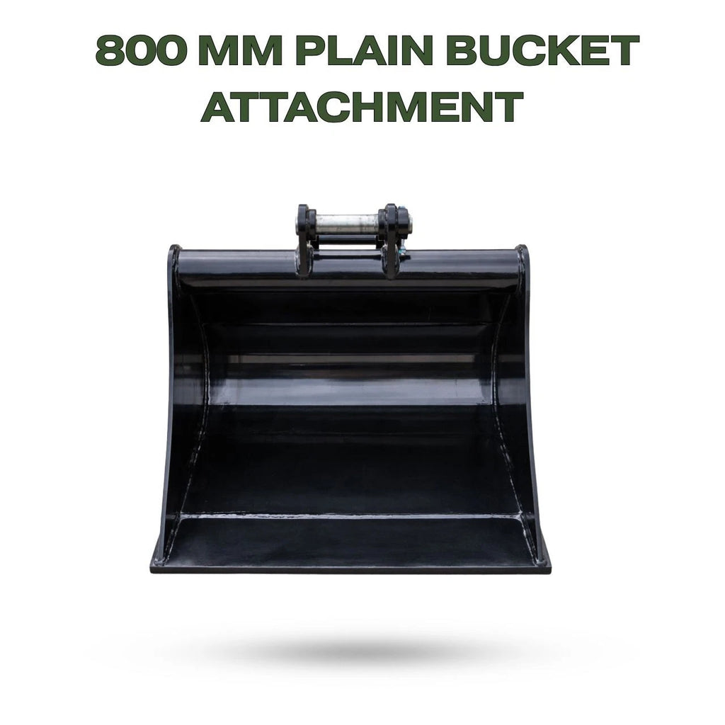 800mm Plain Bucket for TYPHON KUVUO 4.0 Mini Excavator | Heavy Duty Digging