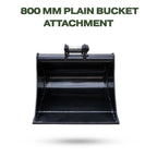 800mm Plain Bucket for TYPHON KUVUO 4.0 Mini Excavator | Heavy Duty Digging