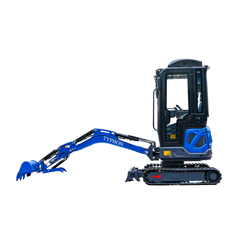 TERROR XIX Cab AC/Heater Mini Excavator Kubota D902 Retractable Tracks 13 Tools