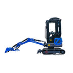 TERROR XIX Cab AC/Heater Mini Excavator Kubota D902 Retractable Tracks 13 Tools