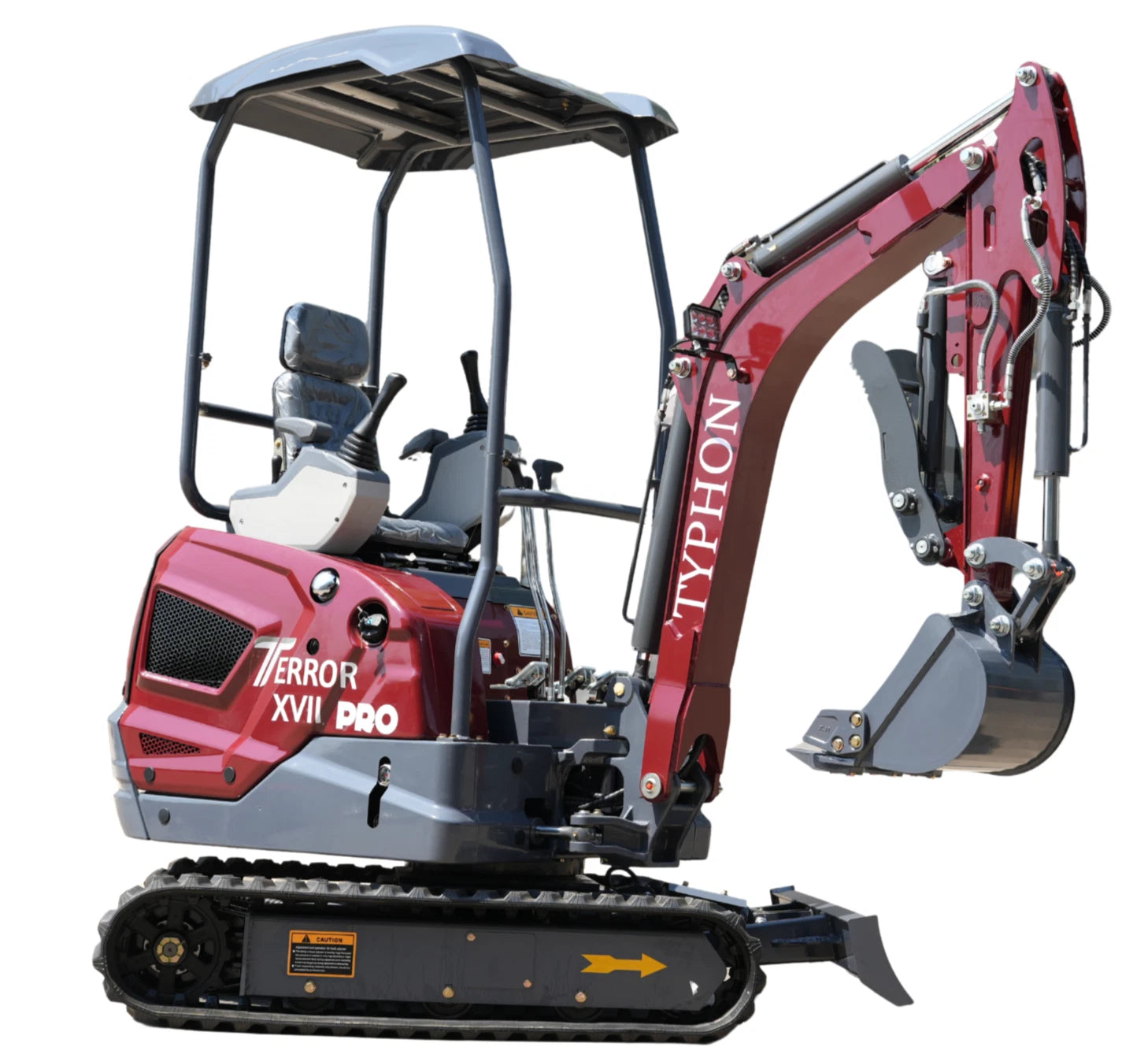 New TYPHON TERROR XVII PRO Mini Excavator 3800lb Kubota D902 Diesel w Boom Swing