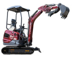 New TYPHON TERROR XVII PRO Mini Excavator 3800lb Kubota D902 Diesel w Boom Swing
