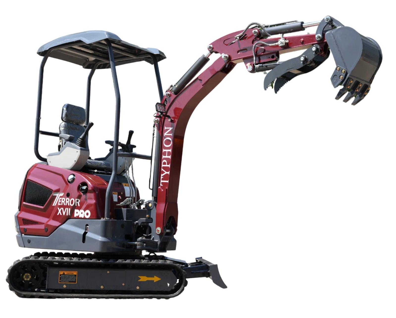 New TYPHON TERROR XVII PRO Mini Excavator 3800lb Kubota D902 Diesel w Boom Swing