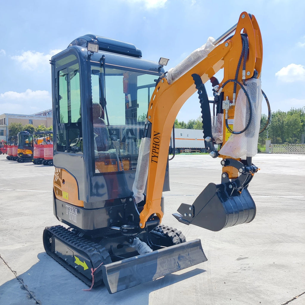2026 TYPHON TERROR XVIII Prestige 2 Ton Aircon Cabin Mini Excavator Digger EPA