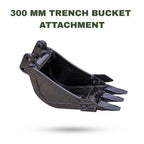 300mm Trenching Bucket for TYPHON KUVUO 4.0 Mini Excavator | Heavy Duty Digging