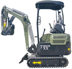 4000 lbs TERROR XX Mini Excavator EPA Kubota D902 Diesel Engine Side Swing New