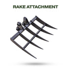Brush Rake Attachment 45mm Pin | Fits TYPHON KUVUO 4.0 | Land Clearing Tool