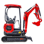 3800lbs Diesel Mini Excavator Kubota D902 Engine Side Swing w 12 attachments