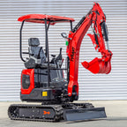 3800lbs Diesel Mini Excavator Kubota D902 Engine Side Swing w 12 attachments