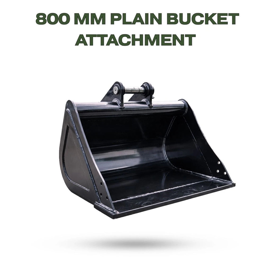800mm Plain Bucket for TYPHON KUVUO 4.0 Mini Excavator | Heavy Duty Digging