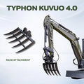 Brush Rake Attachment 45mm Pin | Fits TYPHON KUVUO 4.0 | Land Clearing Tool